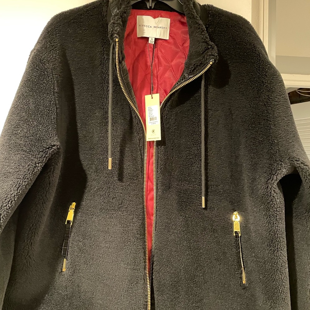 Rebecca Minkoff cozy teddy jacket. Size XL Brand new.